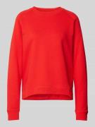 Marc O'Polo Denim Sweatshirt mit gerippten Abschlüssen in Rot, Größe M