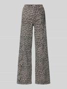 Only Wide Leg Jeans aus Baumwoll-Mix Modell 'MADISON' in Dunkelgrau, G...