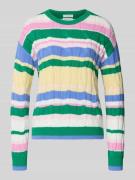 Christian Berg Woman Regular Fit Pullover in Strick-Optik in Gruen, Gr...