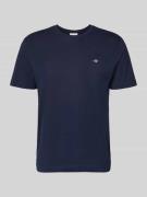 Gant Regular Fit T-Shirt mit Label-Stitching Modell &#x27;SHIELD&#x27; in Marine...