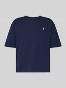 Polo Ralph Lauren Relaxed Fit T-Shirt mit Label-Stitching in Marine, G...