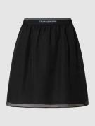 Calvin Klein Jeans Minirock aus Chiffon in Black, Größe S