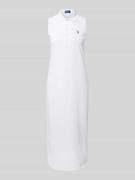 Polo Ralph Lauren Polokleid mit Logo-Stitching in Weiss, Größe XS