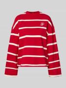 Tommy Hilfiger Relaxed Fit Sweatshirt aus Baumwoll-Mix in Rot, Größe L