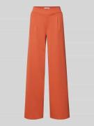 ICHI Wide Fit Stoffhose mit Viskose-Anteil Modell 'Kate' in Orange, Gr...