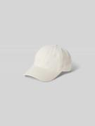 Anine Bing Basecap mit Label-Stitching in Ecru, Größe 1