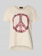 miss goodlife Relaxed Fit T-Shirt mit Motiv-Print Modell 'Peace' in Sa...