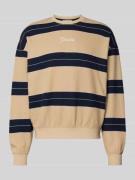 Guess Sweatshirt mit Label-Stitching in Beige, Größe L