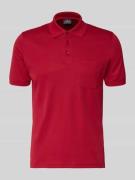 RAGMAN Regular Fit Poloshirt mit Brusttasche in Rot, Größe L