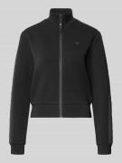 Guess Activewear Regular Fit Sweatjacke aus Viskose-Mix in Black, Größ...
