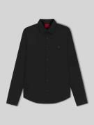 HUGO Slim Fit Freizeithemd aus Baumwoll-Mix Modell 'ERMO' in Black, Gr...