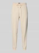 BOSS Regular Fit Sweatpants aus Baumwoll-Mix Modell 'SENSE' in Offwhit...