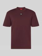 HUGO Regular Fit T-Shirt aus reiner Baumwolle Modell 'DALILE' in Borde...