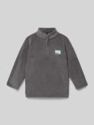 Mango Sweatshirt mit Label-Detail in Graphit, Größe 116