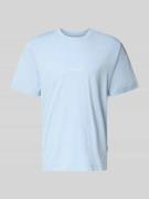 Jack & Jones T-Shirt mit Label-Stitching Modell 'NORREBRO' in Hellblau...