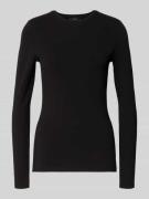 OPUS Longsleeve mit Rundhalsausschnitt Modell 'Smilla' in Black, Größe...
