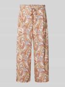 Christian Berg Woman Culotte aus Viskose mit Paisley-Muster in Lavende...