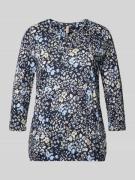 Soyaconcept Longsleeve mit 3/4-Ärmel Modell 'Felicity' in Marine, Größ...