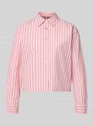 Soyaconcept Hemdbluse mit Knopfleiste Modell 'BARDOT' in Rosa, Größe L