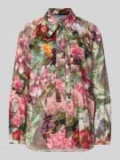 More & More Hemdbluse mit Knopfleiste in Gruen, Größe 34