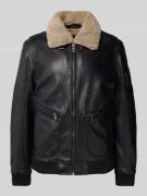 MAURITIUS Jacke mit Teddyfell Modell 'STARPILOT' in Black, Größe L