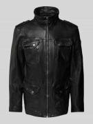MAURITIUS Jacke in Leder-Optik Modell 'Daxter' in Black, Größe M
