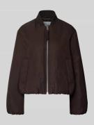 Marc O'Polo Denim Regular Fit Bomberjacke mit College-Kragen in Dunkel...