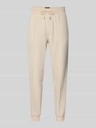 BOSS Regular Fit Sweatpants aus Baumwoll-Mix Modell 'SENSE' in Offwhit...