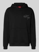 HUGO Regular Fit Hoodie aus reiner Baumwolle Modell 'DALENTO' in Black...