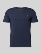 Polo Ralph Lauren Slim Fit T-Shirt mit Logo-Stitching in Marine, Größe...