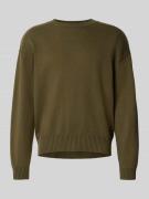 WOODBIRD Oversized Strickpullover mit gerippten Abschlüssen Modell 'Ku...