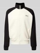 KARL KANI Sweatjacke mit Label-Detail Modell 'Kani' in Weiss, Größe L