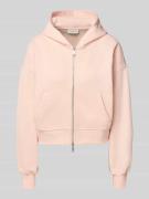 Calvin Klein Jeans Oversized Sweatjacke mit Kapuze in Hellrosa, Größe ...