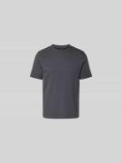 Officine Générale Regular Fit T-Shirt aus reiner Baumwolle in Anthrazi...