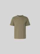 Officine Générale Regular Fit T-Shirt aus reiner Baumwolle in Oliv, Gr...