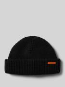 Barbour Beanie mit Woll-Anteil Modell 'MOSELY' in Black, Größe 1