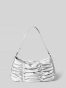 Jake*s Cocktail Schultertasche mit Raffungen in Silber, Größe 1