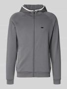 BOSS Regular Fit Sweatjacke aus Baumwoll-Mix Modell 'SENSE' in Dunkelg...