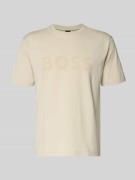 BOSS Green Regular Fit T-Shirt aus Baumwoll-Mix Modell 'ICONIC' in Bei...