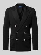 Polo Ralph Lauren Zweireihiger Blazer mit Woll-Anteil in Black, Größe ...