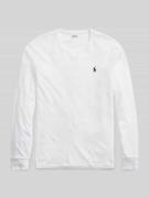 Polo Ralph Lauren Custom Slim Fit Longsleeve mit Label-Stitching in We...
