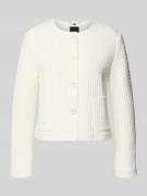 Marc Cain Blazer mit Rundhalsausschnitt in Offwhite, Größe 36