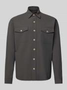 CRUNA Hemdjacke mit Knopfleiste in Offwhite, Größe 48