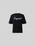 Dsquared2 Loose Fit T-Shirt aus reiner Baumwolle in Black, Größe L