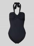 Seafolly Badeanzug mit Neckholder in Black, Größe 38