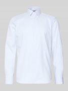 Jake*s Regular Fit Business Hemd aus Baumwolle mit Kentkragen in Bleu,...