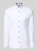 OLYMP Level Five Slim Fit Business Hemd aus Baumwolle mit Kentkragen i...