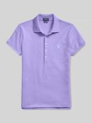 Polo Ralph Lauren Slim Fit Poloshirt aus Baumwoll-Mix in Lila, Größe L