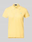Polo Ralph Lauren Slim Fit Poloshirt aus Baumwoll-Mix in Hellgelb, Grö...