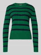 Tommy Hilfiger Slim Fit Strickpullover aus reiner Baumwolle in Gruen, ...